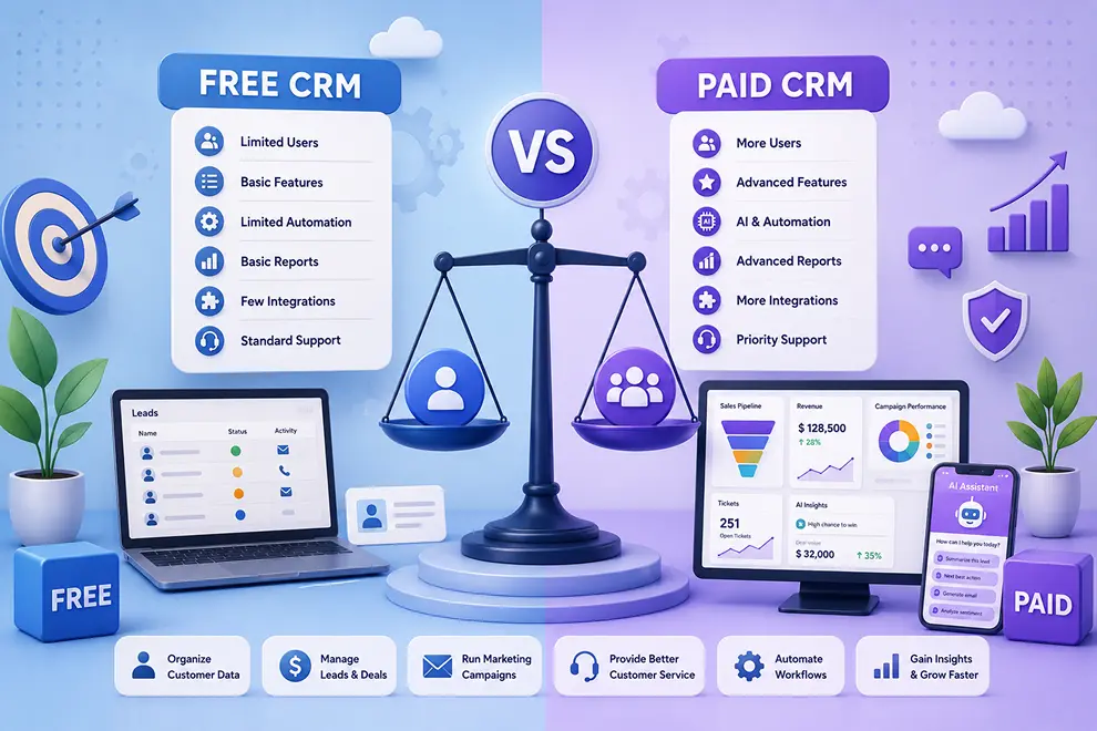 Free CRM vs Paid CRM