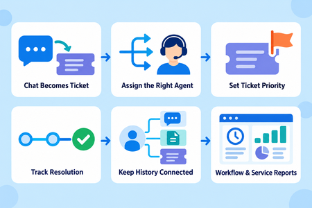 Connecting Live Chat With Helpdesk Ticketing